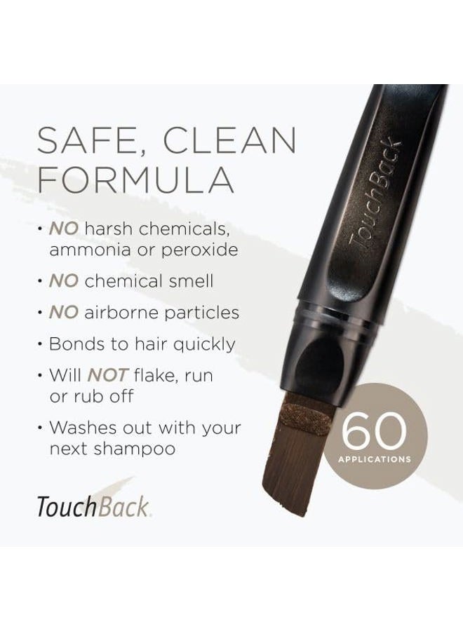 TouchBack Pro Gray Root Touch Up Marker Applicator - Real Hair Color - Medium Brown - Image 4
